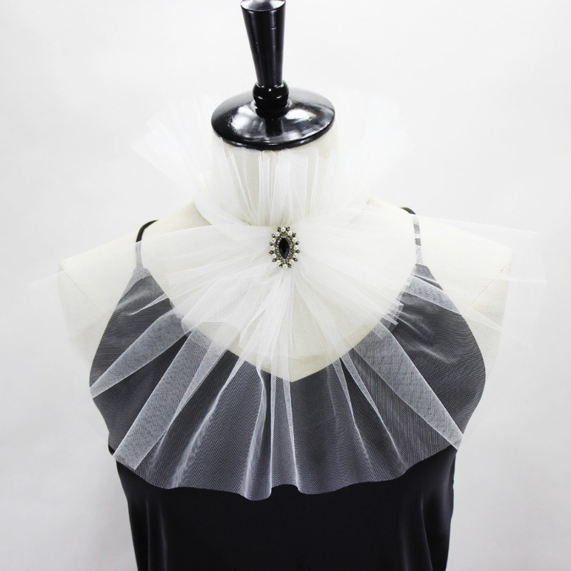 Women'S Vintage Accessories - Col en tulle de style vintage,