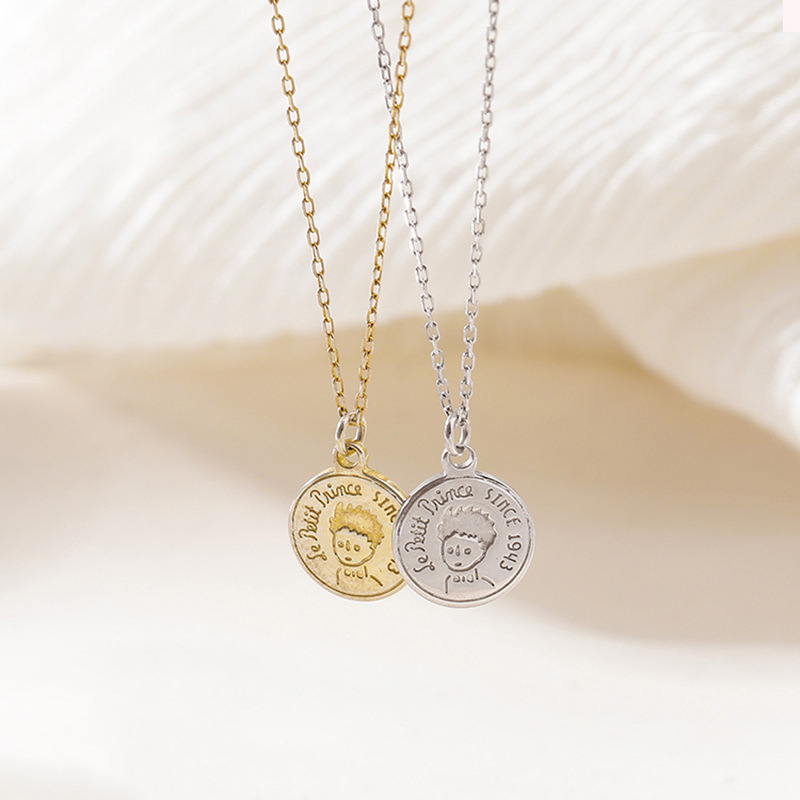 Coin Necklace Delicate - Collier en argent sterling S925 avec