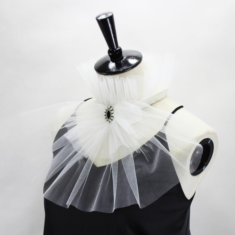 Col en tulle de style vintage, - Women'S Vintage Accessories avis et prix