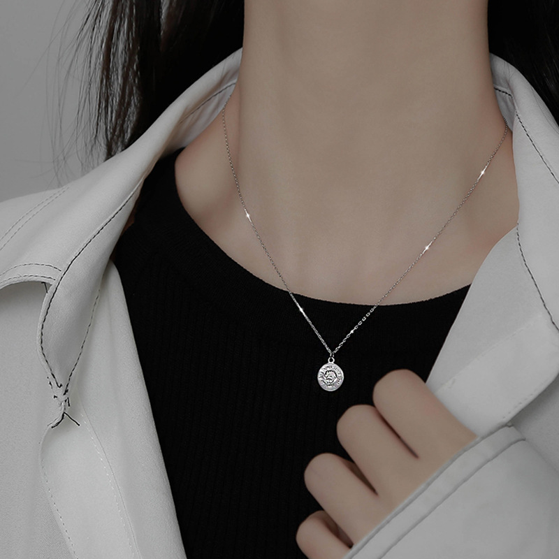 Collier en argent sterling S92 - Coin Necklace Delicate avis et prix