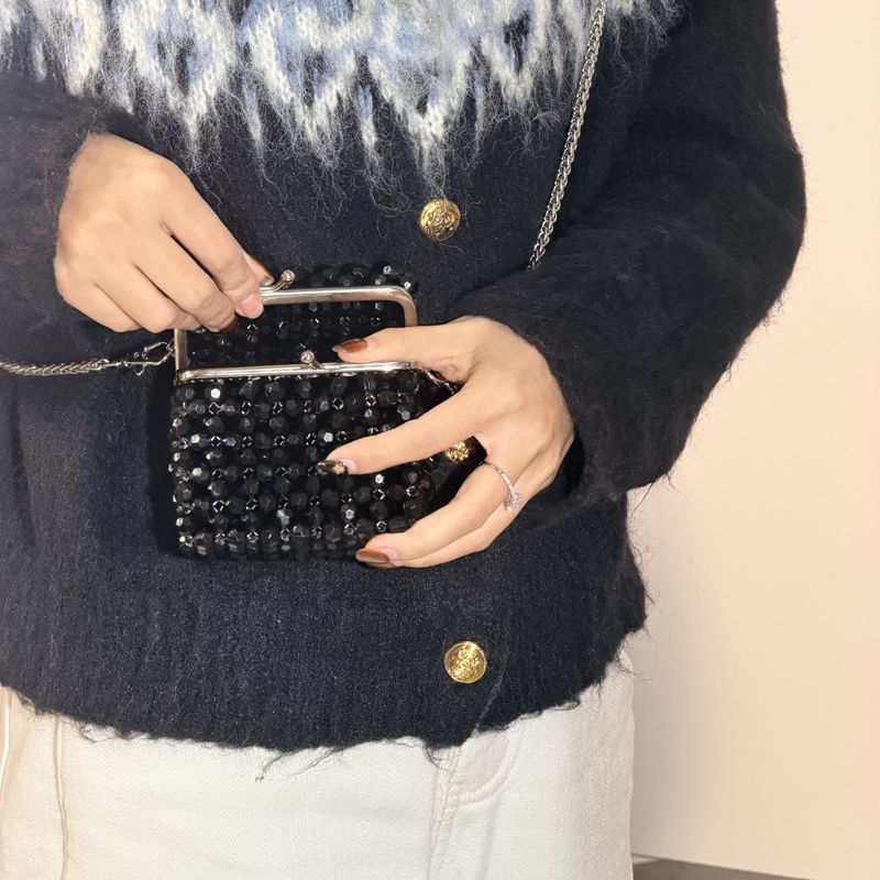 Pochette Vintage noire perlée  - Women'S Accessories Purse avis et prix