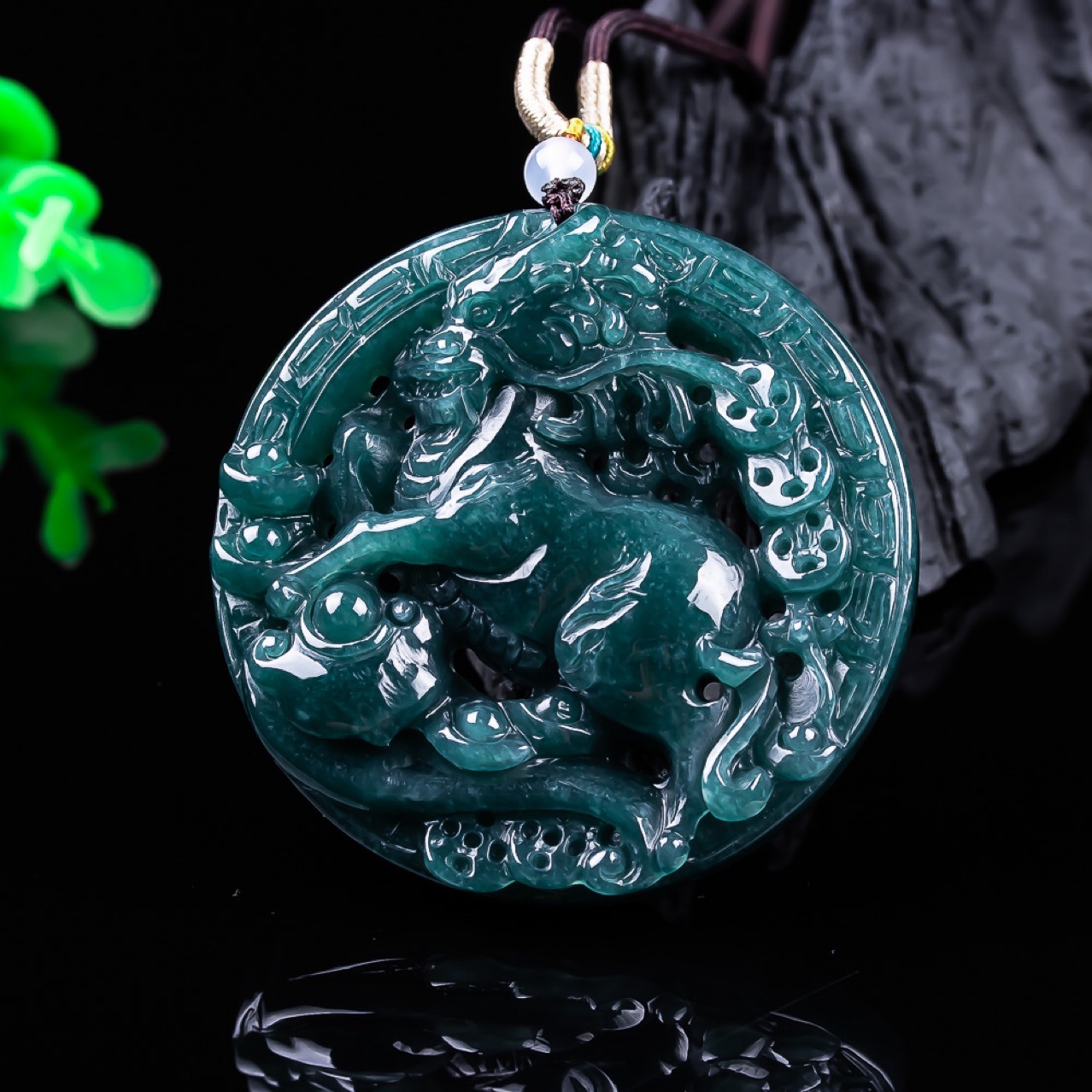 Pendentif Dragon en Jadeite Bi - Women'S Vintage Accessories avis et prix