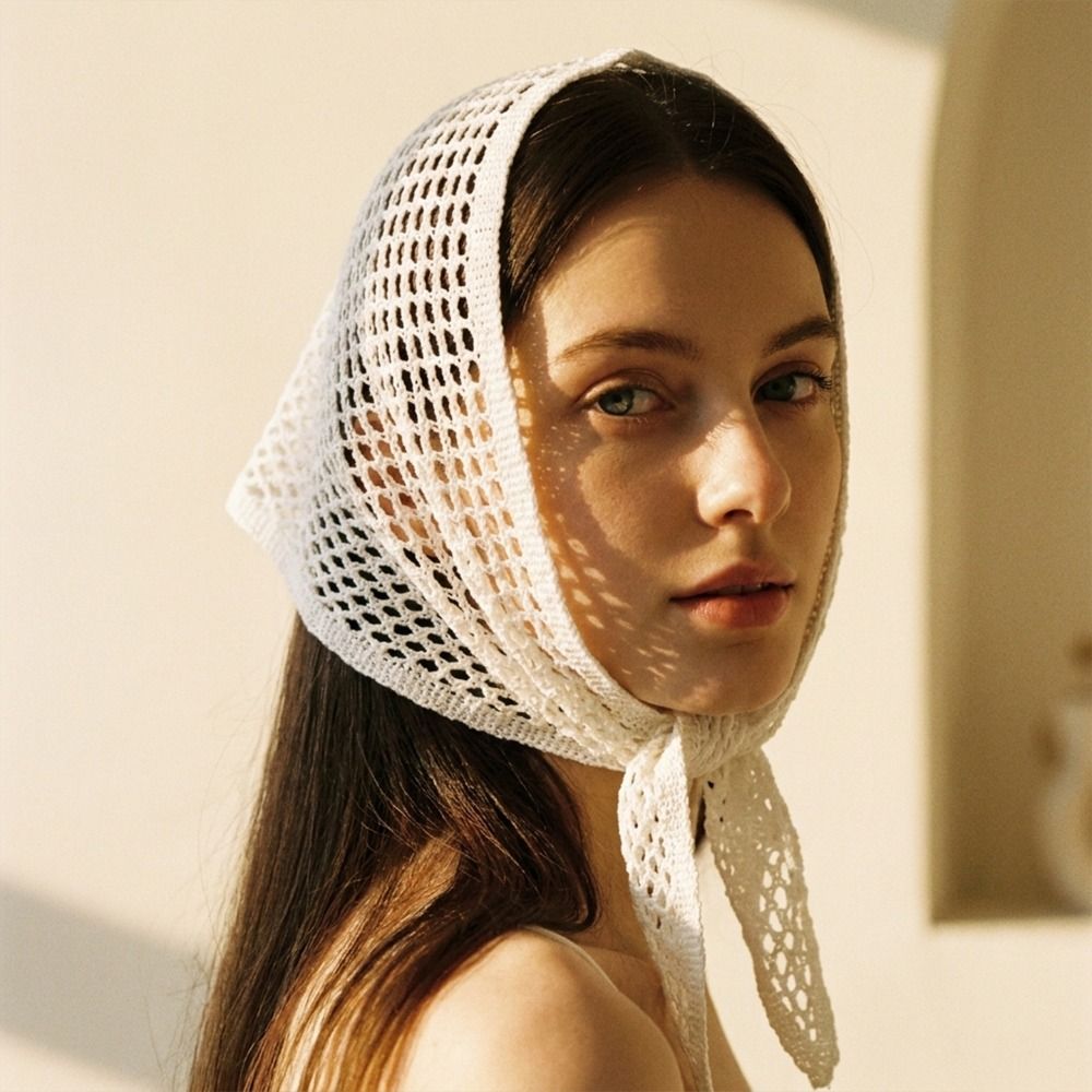 Écharpe triangulaire unie Y2K  - Women'S Y2K Accessories avis et prix