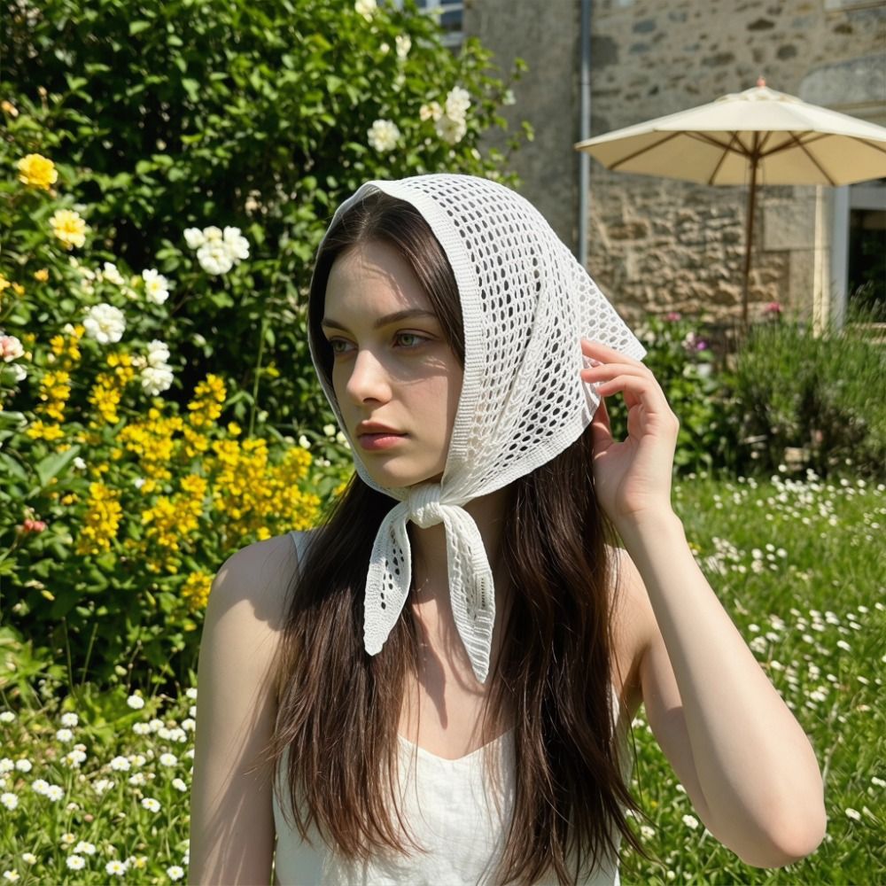 Écharpe triangulaire unie Y2K  - Women'S Y2K Accessories avis et prix