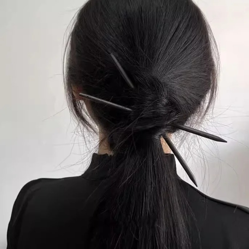 Épingles à cheveux en bois noi - Women Knight Accessories avis et prix