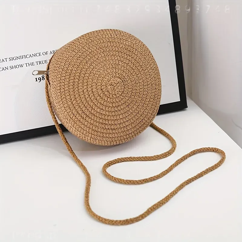 Sac bandoulière rond en rotin  - Women'S Accessories Purse avis et prix